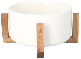 Salotinė Homla Fincan, Ø 20 cm, balta sp., mediena/porcelianas