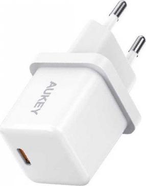 Adapteris Aukey PA-F5 OEM White, USB Type C, balta sp., 20 W