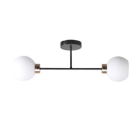 Lampa griesti Candellux Lighting Amanda, E27, 2 x 40 W, balta krās. / zelta krās.