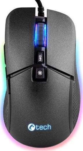 Kompiuterio laidinė pelė C-Tech GM-24L, usb / ps/2 laidas, juoda sp.