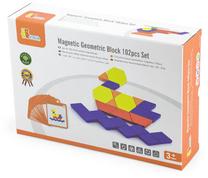 Lavinimo žaislas VIGA Magnetic Geometric Block Set