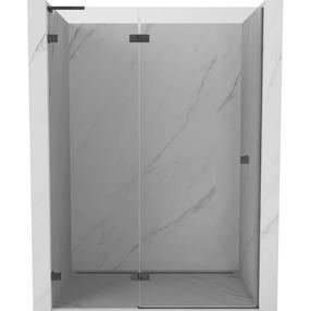 Dušo durys Mexen Lunar L, 130 cm x 200 cm, skaidri sp./pilka sp./grūdintas