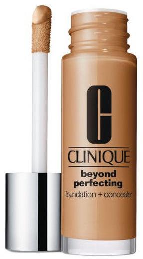 Skystas makiažo pagrindas Clinique Beyond Perfecting Foundation + Concealer, 21 cream caramel, 30 ml