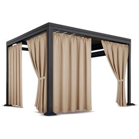 Pavėsinės užuolaidos ZMOG-07, 155 x 250 cm, rusva