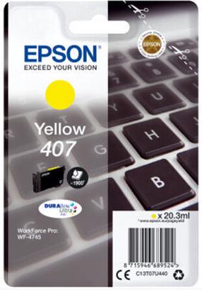 Printera kasetne Epson WF-4745, dzeltena krās., 20.3 ml
