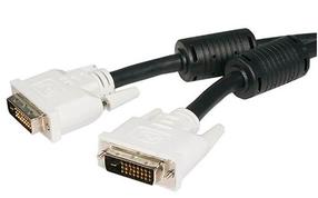 Kabelis StarTech DVIDDMM3M DVI-D 25 pin male, DVI-D 25 pin male, 3 m, balta krās./melna krās.