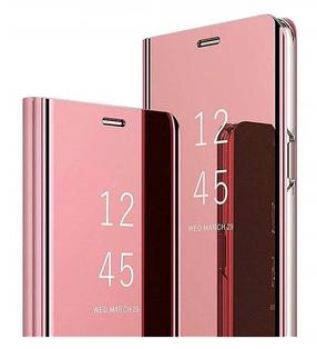 Telefono dėklas Mocco Clear View Cover Case For Samsung Galaxy A42 5G, rožinė sp., Samsung