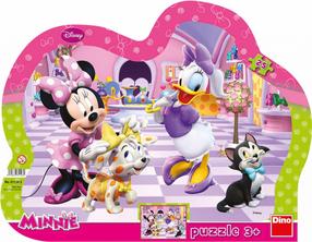 Dėlionė Dino Disney Minnie 31128, 27.5 cm x 35 cm, 25 vnt., rožinė sp.