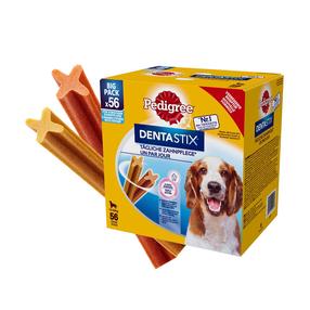 Gardums suņiem Pedigree DentaStix, pilngraudi, 1.44 kg, 56 gab.