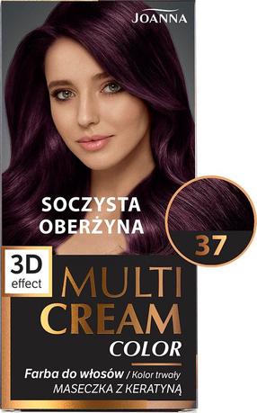 Plaukų dažai Joanna Multi Cream, 37 Juicy Eggplant