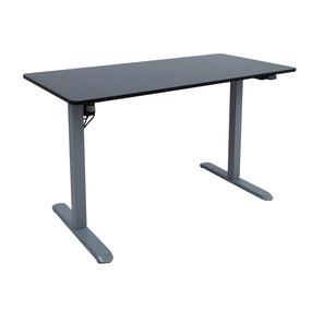 Kompiuterio stalas reguliuojamo aukščio Home4you Ergo Light K187062, 120 cm x 60 cm, 73 - 118 cm, sidabro sp./juoda sp./pilka sp.