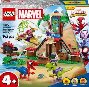 Konstruktorius LEGO® Marvel Voriuko ir Gobio velociraptoriaus kova namelio medyje būstinėje 11200, 143 vnt.