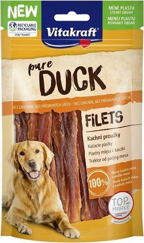 Gardums suņiem Vitakraft Pure Fillets, pīles gaļa, 0.080 kg