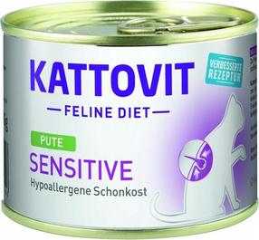 Mitrā kaķu barība Kattovit Feline Diet Sensitive, vistas gaļa, 0.185 kg