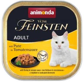 Kassi märgtoit Animonda Vom Feinsten With Turkey In Tomato Sauce, kalkun/köögiviljad, 0.1 kg
