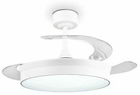 Laeventilaator koos lambiga Reality Kerava, 30 W, 1 tk, valge v.