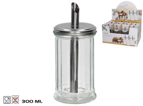 Cukura dozatori Kitchen&GO, caurspīdīga krās./sudraba krās., 300 ml