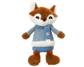 Kalėdinė dekoracija Decoris Fox 703484, 30 cm, oranžinė sp./žydra sp.