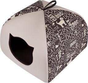 Namelis katei Hobbydog R1 Igloo Napisy, ruda sp./smėlio sp., 38 cm x 38 cm