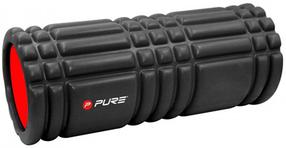 Masažo volelis Pure2Improve Ribbed Training Roller P2I840000, 33 cm, juoda sp.