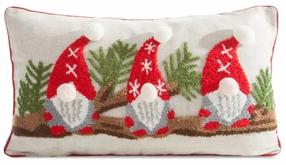 Kalėdinis dekoratyvinės pagalvėlės užvalkalas PSWA-334, balta/raudona/žalia, 30 cm x 50 cm