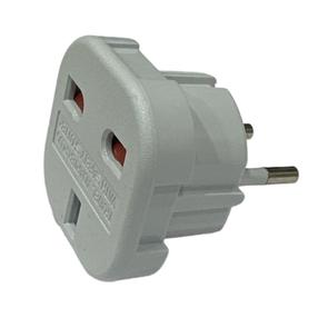 Toitepistiku adapter CP UK1, Europlug/UK Plug, valge v.