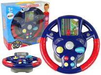 Edukacinis vairas Lean Toys Little Driver, 12 cm, mėlyna sp./raudona sp.