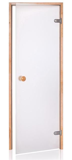 Saunos durys FLAMMIFERA 70×190 cm, pušis, skaidrus stiklas