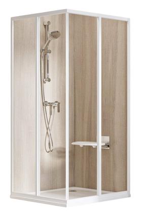 Dušikabiin Ravak SuperNOVA SRV2+SRV2 14V701O2Z1S, ruudukujuline, aluseta, 90 cm x 90 cm x 195 cm, läbipaistev v./valge v./karastatud