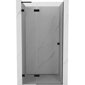 Dušo durys Mexen Lunar L, 120 cm x 200 cm, skaidri sp./juoda sp./grūdintas