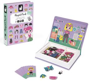 Magnētiskā rotaļlieta Janod Magneti Book Girls Costumes, 26 cm, daudzkrāsaina