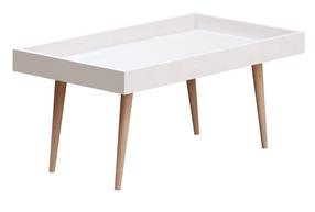 Kavos staliukas Kalune Design Cross, balta sp., 80 cm x 45 cm x 48.8 cm