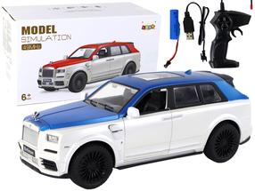 Rc automobilis Lean Toys Model Simulation, 1:20, mėlyna sp./balta sp.