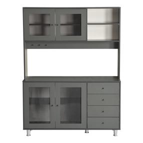 Daugiafunkcinė virtuvės spinta Kalune Design Grano 140, antracito sp., 40 cm x 140 cm x 187 cm