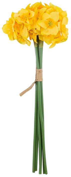 Mākslīgo ziedu pušķis, narcises Home4you Flowerly, dzeltena krās., 40 cm