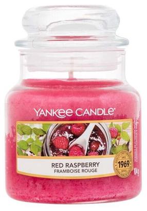 Свеча, ароматическая Yankee Candle Red Raspberry, 20 - 30 час, 104 г, розовый цв.