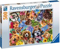 Dėlionė Ravensburger Animals Selfie 15042, 49 cm x 36 cm, 500 vnt., įvairių spalvų