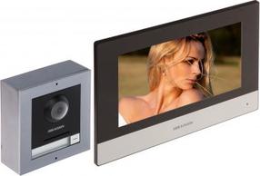 Видеодомофон Hikvision DS-KIS702, серый цв.