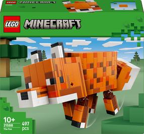 Konstruktors LEGO® Minecraft® Lapsa, Spēles dekors, Rotaļu Dāvana 21588, 497 gab.