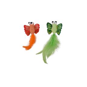 Minkštas žaislas katėms Flamingo Butterfly 560896, (spalva/dizainas parenkami atsitiktine tvarka), 5.5 cm