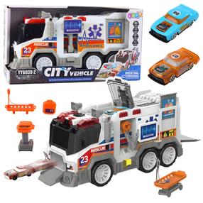Mängu kiirabiauto Lean Toys City Vehicle, valge v.