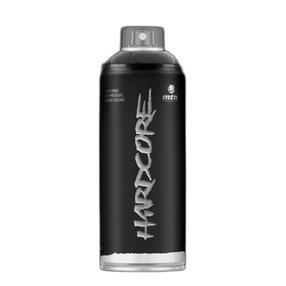 Aerosoolvärv Montana Hardcore, tavaline, must v., 0.4 l