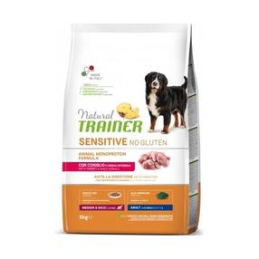 Sausas šunų maistas Natural Trainer Sensitive No Gluten, triušiena, 3 kg
