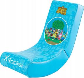 Игровой стул X Rocker Nintendo Video Animal Crossing, 65 x 41, голубой цв.