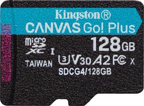 Atminties kortelė Kingston Canvas Go! SDCG4/128GBSP, 128 GB, 200 Mb/s