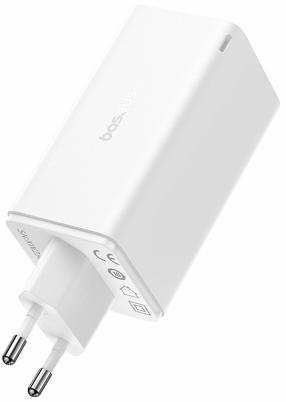 Telefoni laadija Baseus GaN6 Pro, USB Type-C, valge v., 100 W