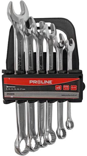 Набор комбинированных ключей Proline, 8 - 17 мм, 6 шт.
