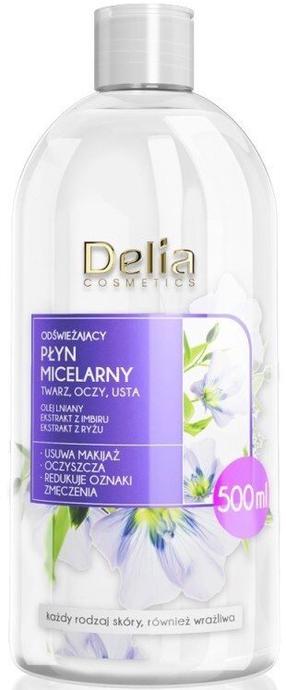Micelinis vanduo Delia Cosmetics Refreshing, 500 ml