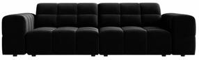 Sofa Cosmopolitan Design Chicago Velvet Venus 2923, juoda sp., 102 x 212 cm x 78 cm