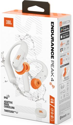 Беспроводные наушники JBL Endurance Peak 4 JBLENDUPEAK4WHT, белый цв.
